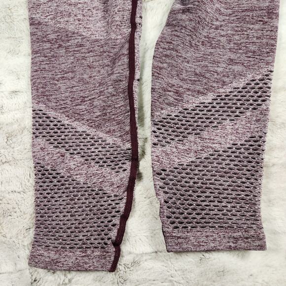Victoria's Secret PINK Purple Marled Seamless Contour Mesh Cutout Leggings - S - Picture 3 of 8